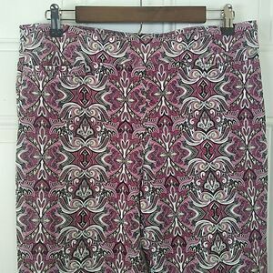 Sharagano paisley print Four pocket pants